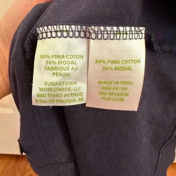 Lilly Pulitzer Lyra top navy blue size Small - Picture 4 of 8